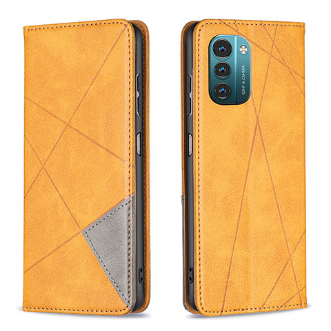 Funda de Cuero Cartera con Soporte Carcasa B07F para Nokia G11 Marron Claro