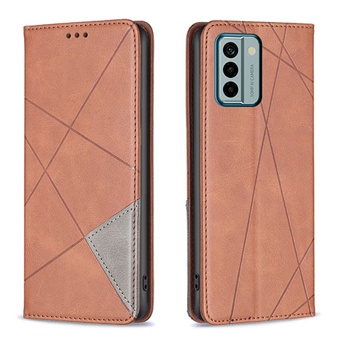 Funda de Cuero Cartera con Soporte Carcasa B07F para Nokia G22 Marron