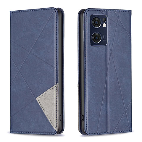 Funda de Cuero Cartera con Soporte Carcasa B07F para OnePlus Nord CE 2 5G Azul