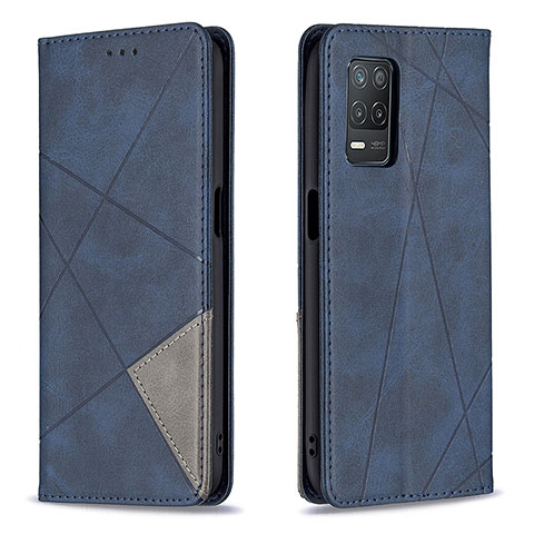 Funda de Cuero Cartera con Soporte Carcasa B07F para Realme 8 5G Azul