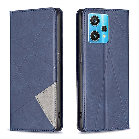 Funda de Cuero Cartera con Soporte Carcasa B07F para Realme 9 Pro+ Plus 5G Azul