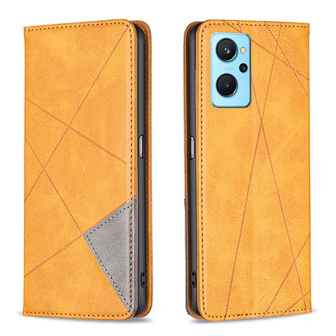 Funda de Cuero Cartera con Soporte Carcasa B07F para Realme 9i 4G Marron Claro