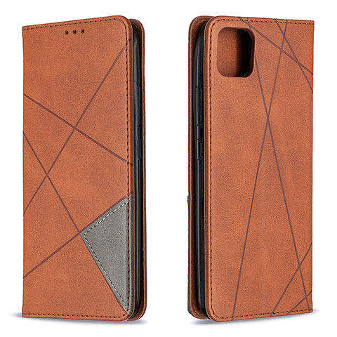 Funda de Cuero Cartera con Soporte Carcasa B07F para Realme C11 (2021) Marron