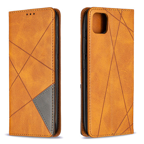 Funda de Cuero Cartera con Soporte Carcasa B07F para Realme C11 (2021) Marron Claro