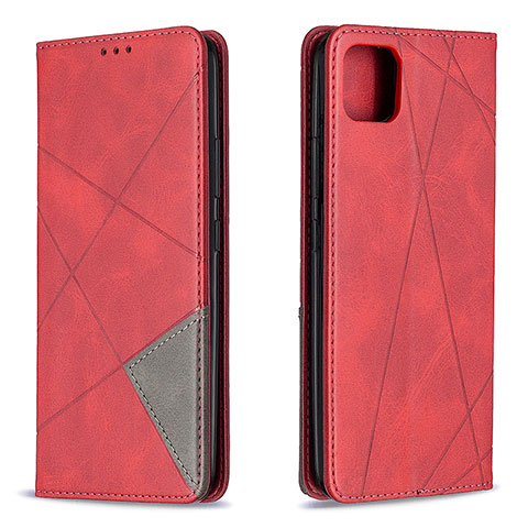 Funda de Cuero Cartera con Soporte Carcasa B07F para Realme C11 (2021) Rojo