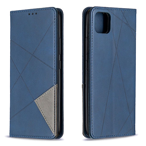 Funda de Cuero Cartera con Soporte Carcasa B07F para Realme C20A Azul