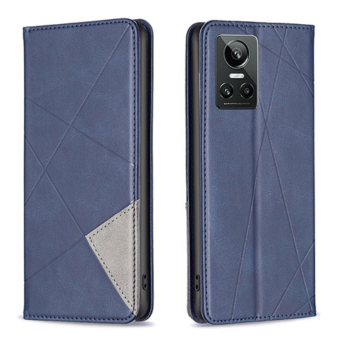 Funda de Cuero Cartera con Soporte Carcasa B07F para Realme GT Neo3 5G Azul