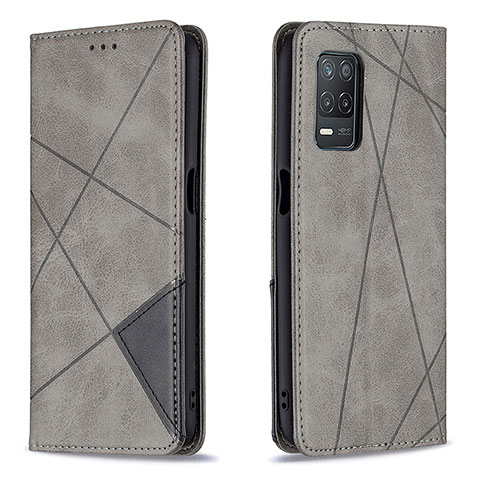 Funda de Cuero Cartera con Soporte Carcasa B07F para Realme Narzo 30 5G Gris