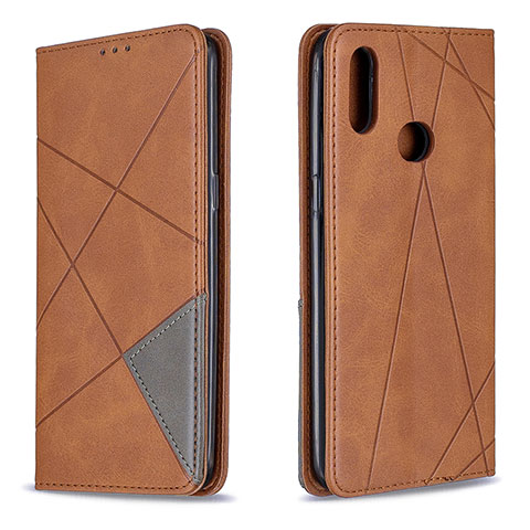 Funda de Cuero Cartera con Soporte Carcasa B07F para Samsung Galaxy A10s Marron