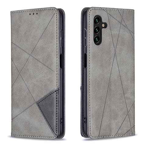 Funda de Cuero Cartera con Soporte Carcasa B07F para Samsung Galaxy A13 5G Gris