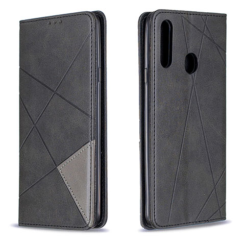 Funda de Cuero Cartera con Soporte Carcasa B07F para Samsung Galaxy A20s Negro