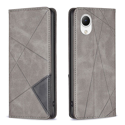 Funda de Cuero Cartera con Soporte Carcasa B07F para Samsung Galaxy A23 5G SC-56C Gris