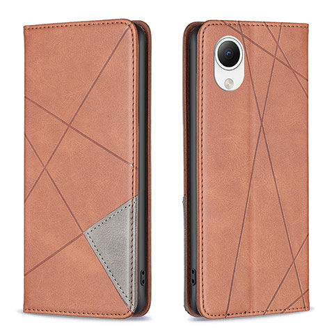 Funda de Cuero Cartera con Soporte Carcasa B07F para Samsung Galaxy A23e 5G Marron