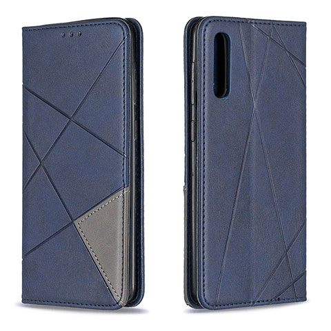 Funda de Cuero Cartera con Soporte Carcasa B07F para Samsung Galaxy A30S Azul