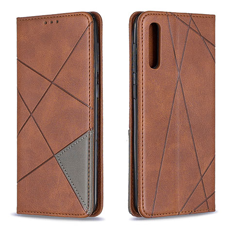 Funda de Cuero Cartera con Soporte Carcasa B07F para Samsung Galaxy A30S Marron