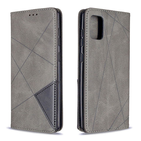 Funda de Cuero Cartera con Soporte Carcasa B07F para Samsung Galaxy A31 Gris