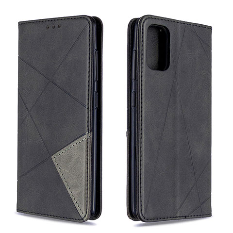 Funda de Cuero Cartera con Soporte Carcasa B07F para Samsung Galaxy A41 Negro