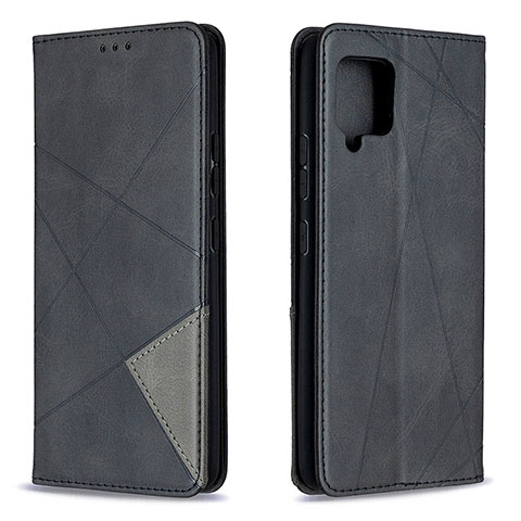 Funda de Cuero Cartera con Soporte Carcasa B07F para Samsung Galaxy A42 5G Negro