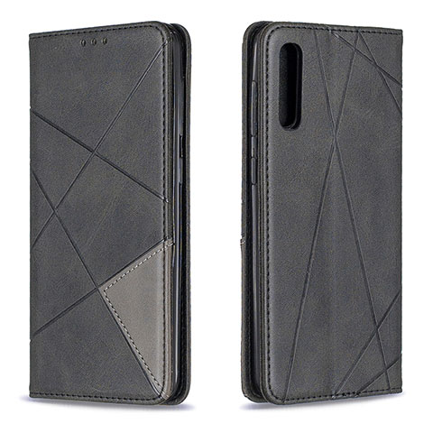 Funda de Cuero Cartera con Soporte Carcasa B07F para Samsung Galaxy A50 Negro