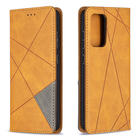 Funda de Cuero Cartera con Soporte Carcasa B07F para Samsung Galaxy A52 5G Marron Claro