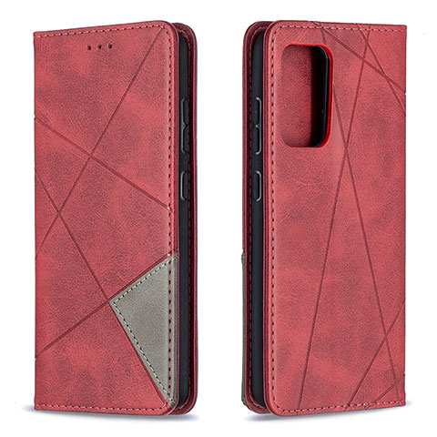 Funda de Cuero Cartera con Soporte Carcasa B07F para Samsung Galaxy A52s 5G Rojo