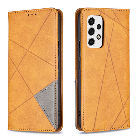 Funda de Cuero Cartera con Soporte Carcasa B07F para Samsung Galaxy A53 5G Marron Claro