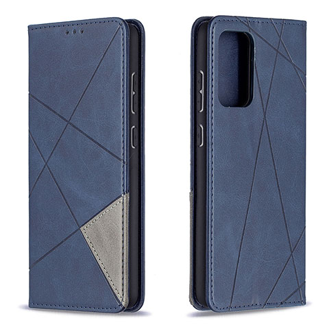 Funda de Cuero Cartera con Soporte Carcasa B07F para Samsung Galaxy A72 5G Azul