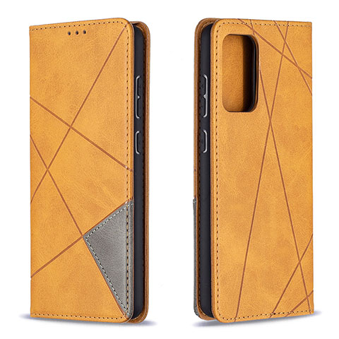 Funda de Cuero Cartera con Soporte Carcasa B07F para Samsung Galaxy A72 5G Marron Claro