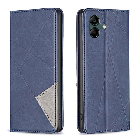 Funda de Cuero Cartera con Soporte Carcasa B07F para Samsung Galaxy F04 Azul