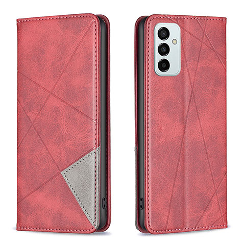 Funda de Cuero Cartera con Soporte Carcasa B07F para Samsung Galaxy F23 5G Rojo