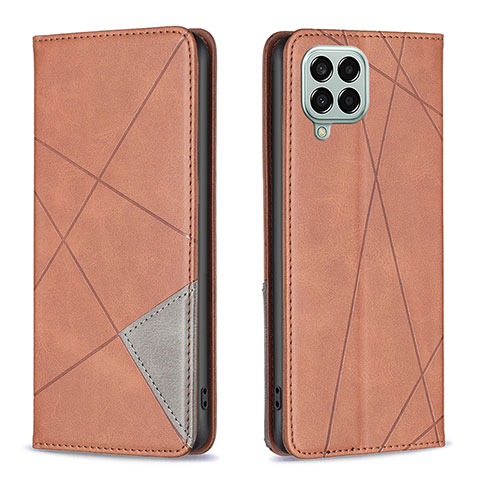 Funda de Cuero Cartera con Soporte Carcasa B07F para Samsung Galaxy M33 5G Marron