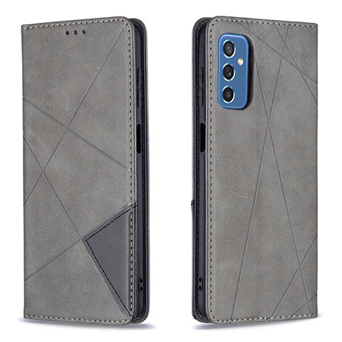 Funda de Cuero Cartera con Soporte Carcasa B07F para Samsung Galaxy M52 5G Gris