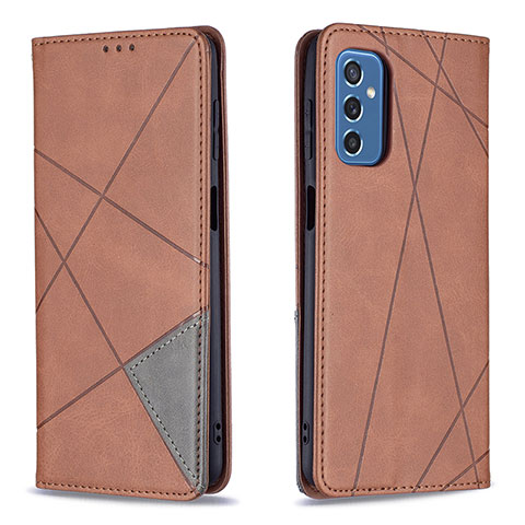 Funda de Cuero Cartera con Soporte Carcasa B07F para Samsung Galaxy M52 5G Marron