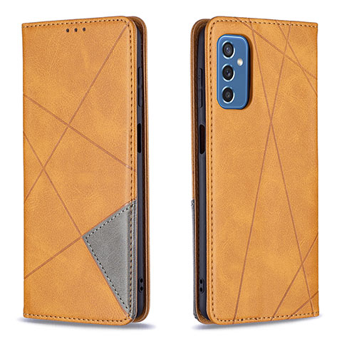 Funda de Cuero Cartera con Soporte Carcasa B07F para Samsung Galaxy M52 5G Marron Claro