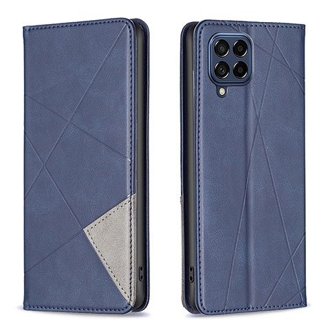 Funda de Cuero Cartera con Soporte Carcasa B07F para Samsung Galaxy M53 5G Azul