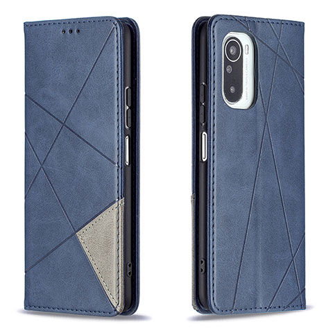 Funda de Cuero Cartera con Soporte Carcasa B07F para Xiaomi Mi 11i 5G Azul