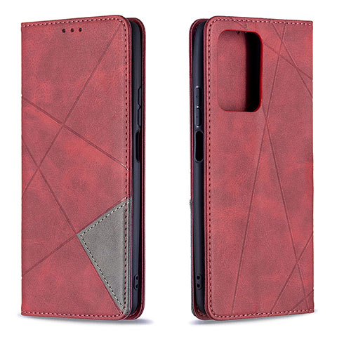 Funda de Cuero Cartera con Soporte Carcasa B07F para Xiaomi Mi 11T 5G Rojo