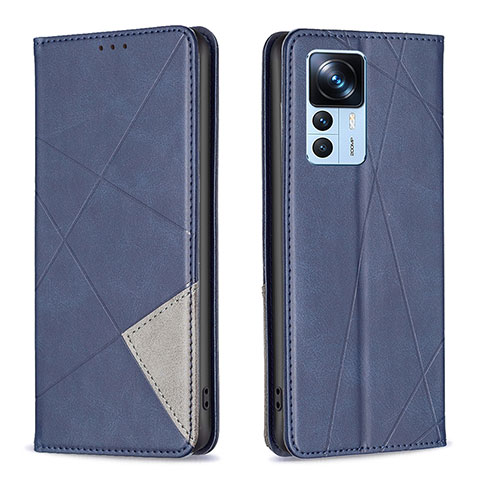 Funda de Cuero Cartera con Soporte Carcasa B07F para Xiaomi Mi 12T Pro 5G Azul