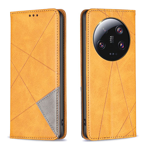 Funda de Cuero Cartera con Soporte Carcasa B07F para Xiaomi Mi 13 Ultra 5G Marron Claro