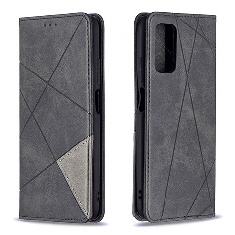 Funda de Cuero Cartera con Soporte Carcasa B07F para Xiaomi Poco M3 Negro