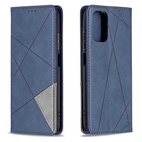 Funda de Cuero Cartera con Soporte Carcasa B07F para Xiaomi Poco M5S Azul