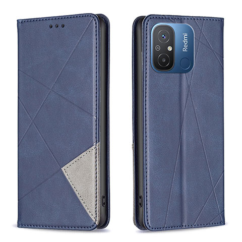 Funda de Cuero Cartera con Soporte Carcasa B07F para Xiaomi Redmi 11A 4G Azul