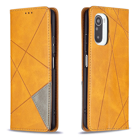 Funda de Cuero Cartera con Soporte Carcasa B07F para Xiaomi Redmi K40 Pro+ Plus 5G Gris