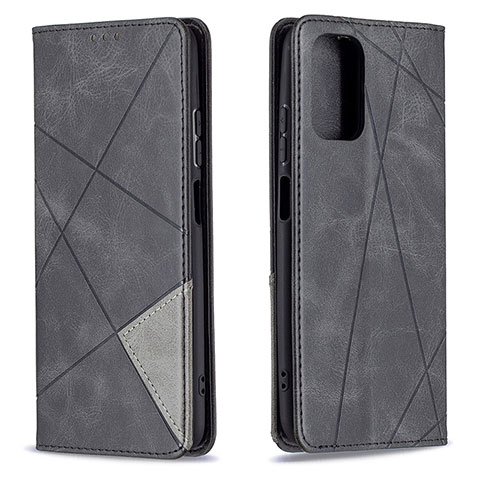 Funda de Cuero Cartera con Soporte Carcasa B07F para Xiaomi Redmi Note 10 4G Negro