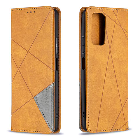 Funda de Cuero Cartera con Soporte Carcasa B07F para Xiaomi Redmi Note 10 Pro Max Marron Claro