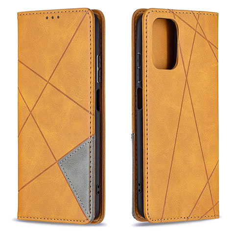 Funda de Cuero Cartera con Soporte Carcasa B07F para Xiaomi Redmi Note 11 SE India 4G Marron Claro