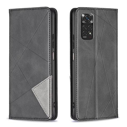 Funda de Cuero Cartera con Soporte Carcasa B07F para Xiaomi Redmi Note 11S 4G Negro