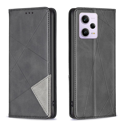 Funda de Cuero Cartera con Soporte Carcasa B07F para Xiaomi Redmi Note 12 Explorer Negro