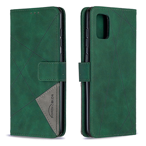 Funda de Cuero Cartera con Soporte Carcasa B08F para Samsung Galaxy A31 Verde