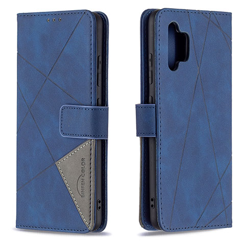 Funda de Cuero Cartera con Soporte Carcasa B08F para Samsung Galaxy A32 4G Azul